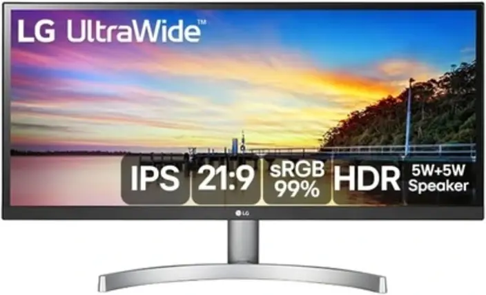 LG Ultrawide 29WK600Monitor HDR Custo Benefício para Designer